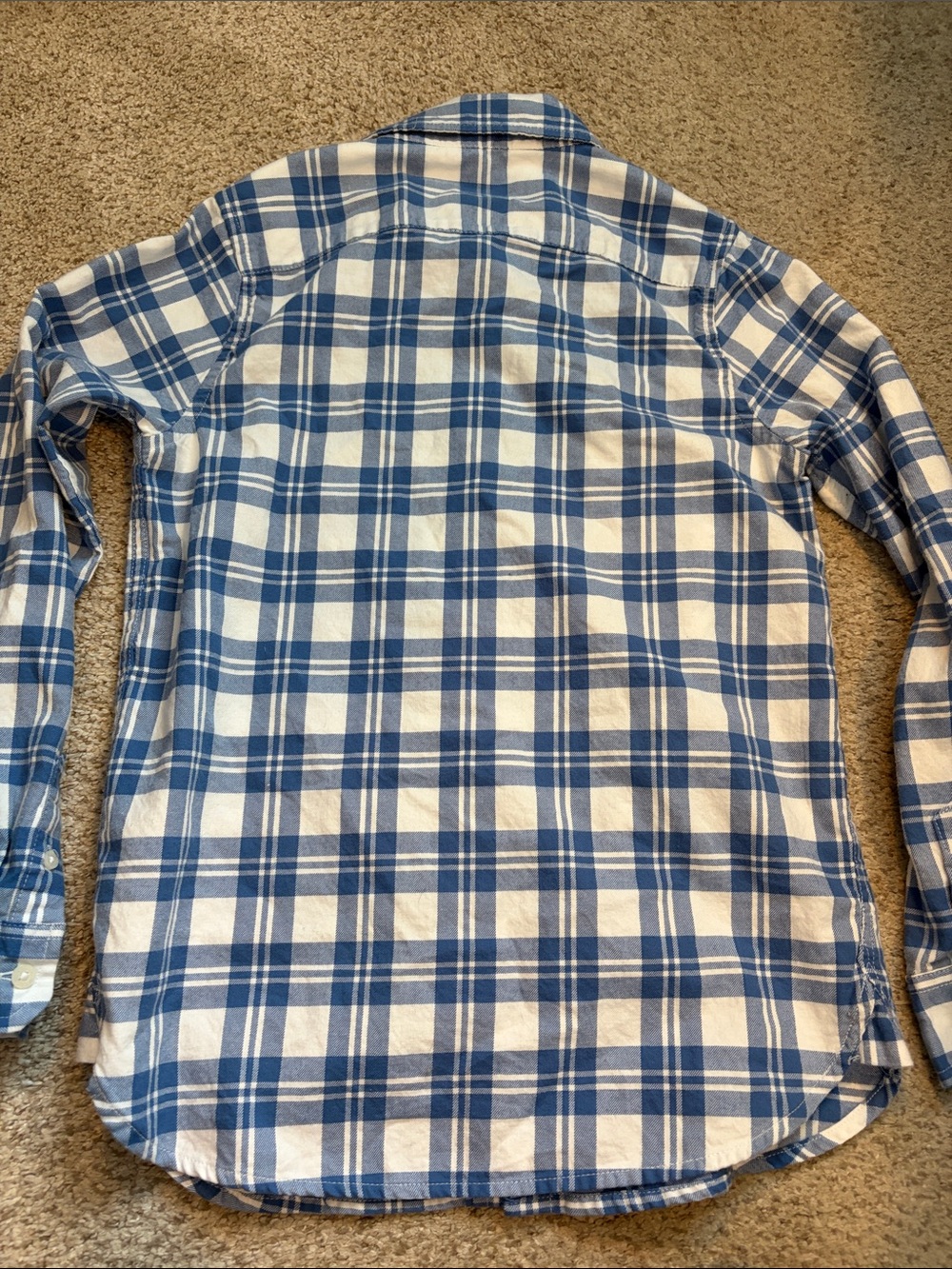 Janie & Jack Plaid Flannel Shirt, 10 - Picture 8 of 9
